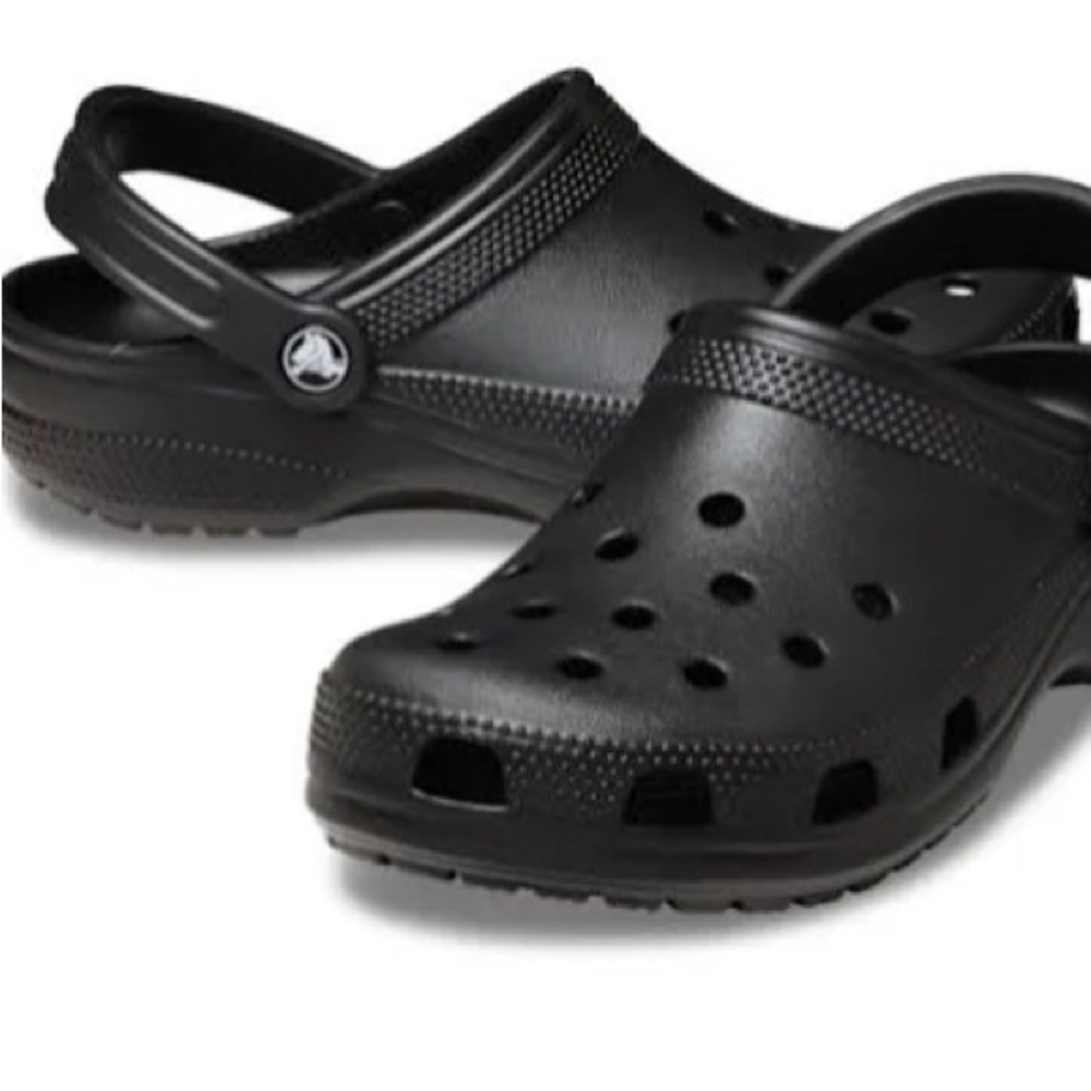 Black Crocs  with Strap